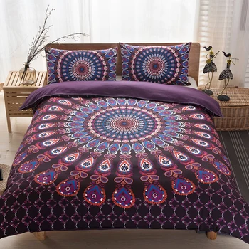 bohemian duvet and bedding sets printed 3 d Mandala 3Pcs Pillowcase single double size Bed linen
bohemian duvet and bedding sets printed 3 d Mandala 3Pcs Pillowcase single double size Bed linen