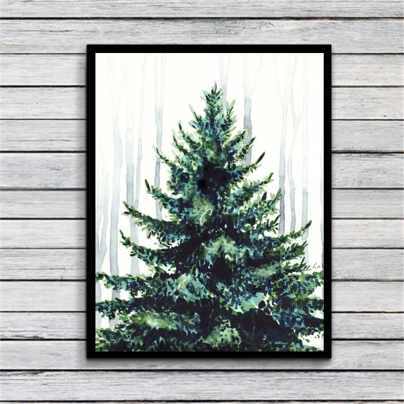 Christmas Decor Evergreen Tree Print Forest Print Green Art Canvas Fabric Poster Prints Home Wall Decor Painting
Christmas Decor Evergreen Tree Print Forest Print Green Art Canvas Fabric Poster Prints Home Wall Decor Painting