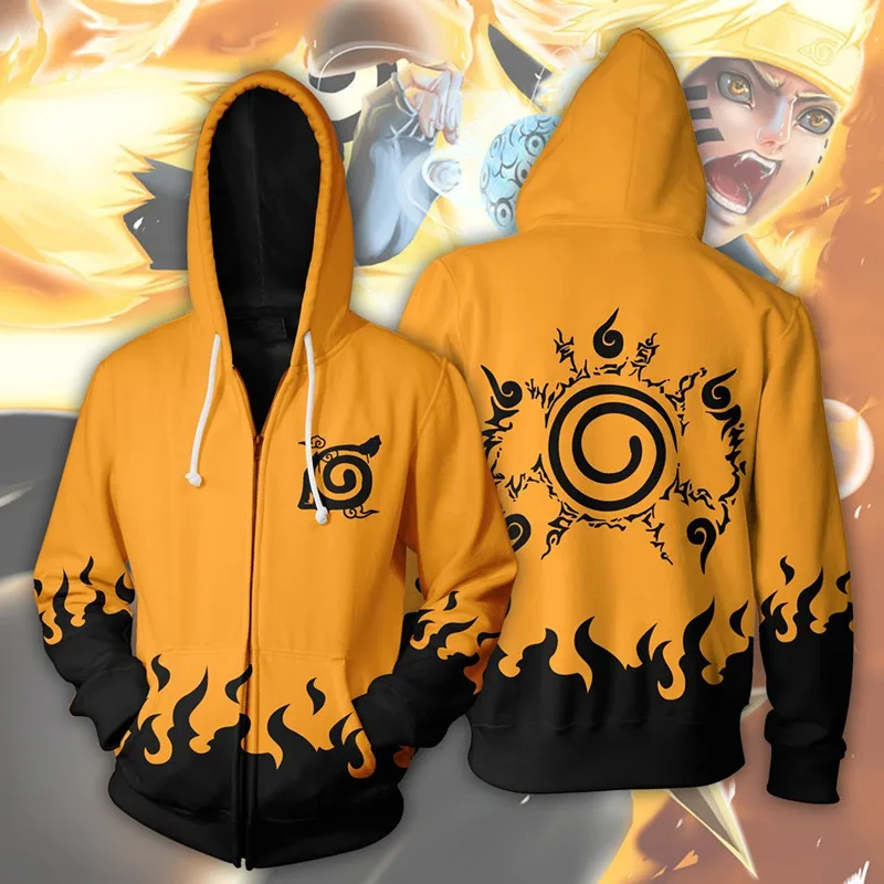 Японское аниме Hokage костюмы Наруто Узумаки кофты косплей 3D печать куртка с