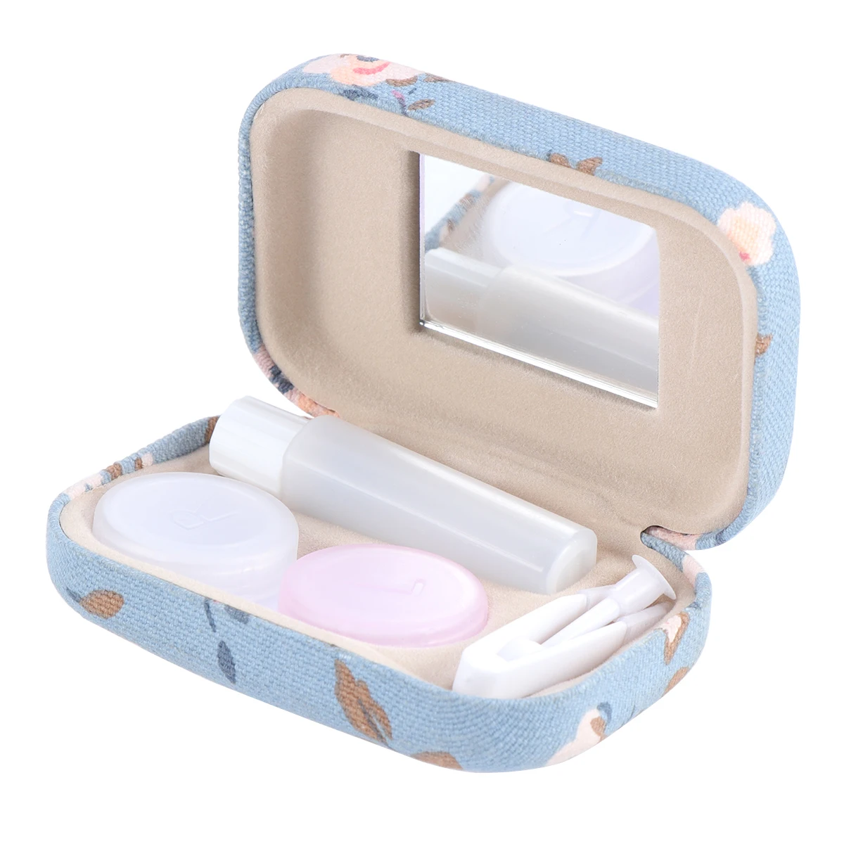 Travel Cute Contact Lenses Box Holder With Mirror Contact Lenses Box Eyes Contact Lens Container Lovely Travel Kit Box (Blue)
Travel Cute Contact Lenses Box Holder With Mirror Contact Lenses Box Eyes Contact Lens Container Lovely Travel Kit Box (Blue)