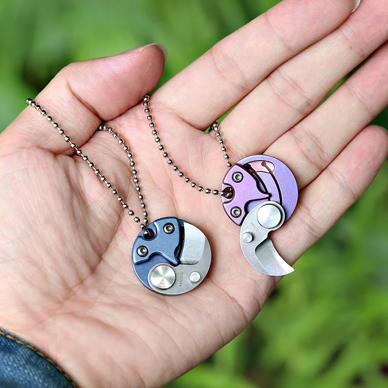 High hardness titanium alloy folding knife coin knife sharp key chain portable pendant fruit knife claw neck knife
High hardness titanium alloy folding knife coin knife sharp key chain portable pendant fruit knife claw neck knife
