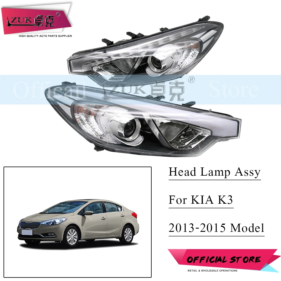ZUK Front Headlight Headlamp Head Light Lamp Assy Day Time Running Light For KIA FORTE K3 CERATO 2013 2014 2015 With LED HID
ZUK Front Headlight Headlamp Head Light Lamp Assy Day Time Running Light For KIA FORTE K3 CERATO 2013 2014 2015 With LED HID