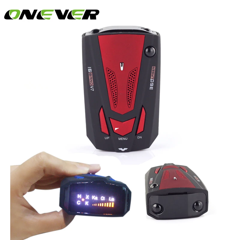 Onever Auto 16 Band GPS Car Radar Detector for Car V7 X K NK Ku Ka Laser VG-2 Speed Voice Alert Warning LED Display Red
Onever Auto 16 Band GPS Car Radar Detector for Car V7 X K NK Ku Ka Laser VG-2 Speed Voice Alert Warning LED Display Red