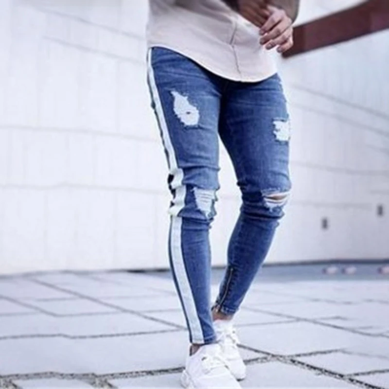 Male Denim Jeans Trousers Jeans For Mens Slim Fit Pants Men Ripped Pants 2019 New Skinny Jeans Men Hip Hop Hole C1318
Male Denim Jeans Trousers Jeans For Mens Slim Fit Pants Men Ripped Pants 2019 New Skinny Jeans Men Hip Hop Hole C1318