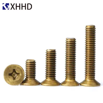 M6 Phillips Cross Recessed Copper Brass Flat Head Machine Screw Metric Threaded Countersunk Head Bolt Fastener Hardware
M6 Phillips Cross Recessed Copper Brass Flat Head Machine Screw Metric Threaded Countersunk Head Bolt Fastener Hardware