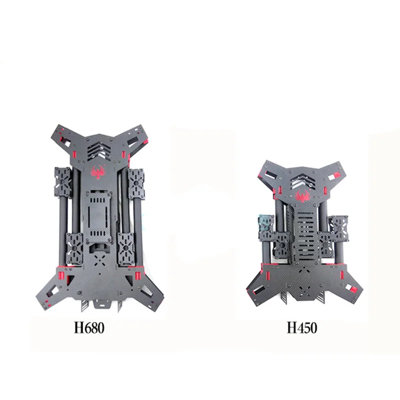 FPV drone quadcopter H4 Alien 450 / 680 pure carbon folding frame unassembled 450mm/680mm Support X8 mode
FPV drone quadcopter H4 Alien 450 / 680 pure carbon folding frame unassembled 450mm/680mm Support X8 mode