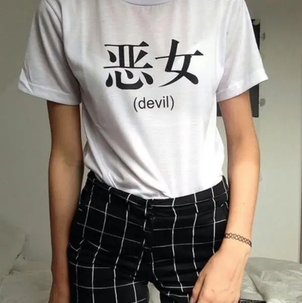 Harajuku Devil Girl Print Women Tshirt Funny Cotton Casual Shirt For Lady White Top Tee Hipster Street ZT20-258
Harajuku Devil Girl Print Women Tshirt Funny Cotton Casual Shirt For Lady White Top Tee Hipster Street ZT20-258