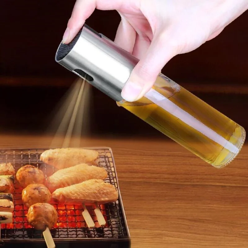 Stainless Steel Oil Bottle Glass Barbecue Spray Bottle Vinegar Sprayer BBQ Seasoning Dispenser accessories Cooking Tools
Stainless Steel Oil Bottle Glass Barbecue Spray Bottle Vinegar Sprayer BBQ Seasoning Dispenser accessories Cooking Tools