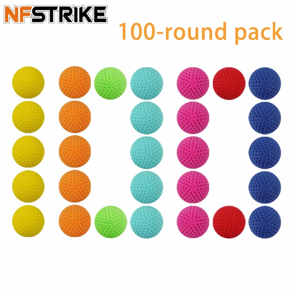 NFSTRIKE 100Pcs General Refilled Bullet Ball For Nerf Rival Series For All Ages Outdoors Toys Seven Color Mixed
NFSTRIKE 100Pcs General Refilled Bullet Ball For Nerf Rival Series For All Ages Outdoors Toys Seven Color Mixed