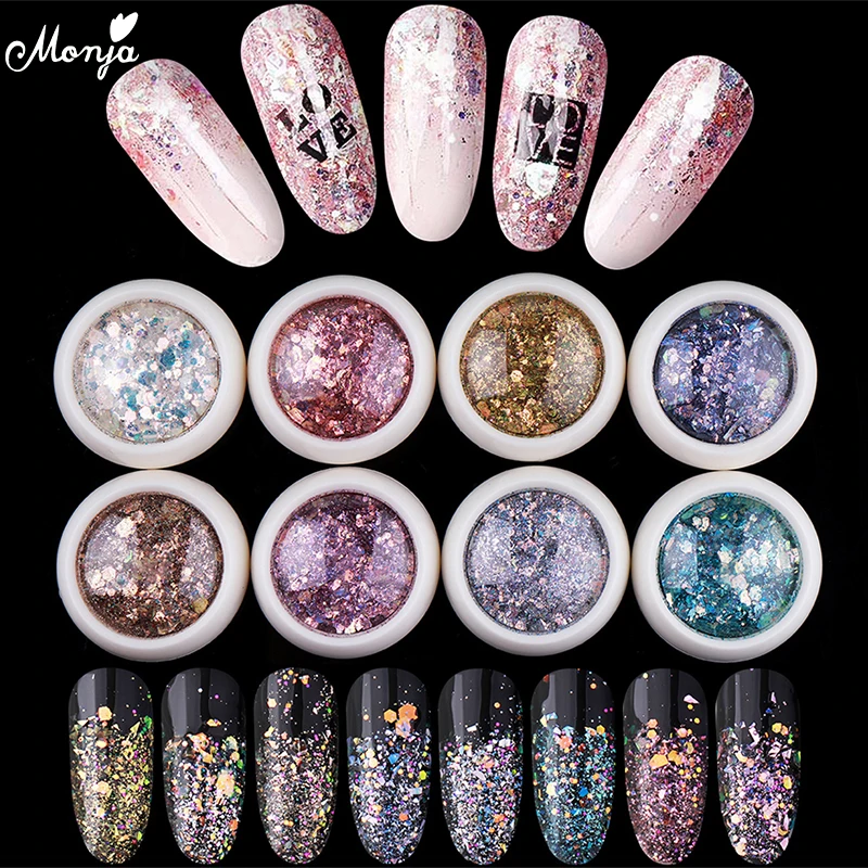 Monja 8 Colors Nail Art 3D Mixed Shaped Sequins UV Gel Polish Sparkling Powder Dust DIY Charm Glitter Flakes Manicure Decoration
Monja 8 Colors Nail Art 3D Mixed Shaped Sequins UV Gel Polish Sparkling Powder Dust DIY Charm Glitter Flakes Manicure Decoration