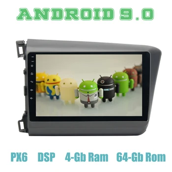9" IPS PX6 Android 9.0 Car GPS Radio Player for honda civic 2012-2015with 4+64GB Auto Stereo Multimedia Headunit
9" IPS PX6 Android 9.0 Car GPS Radio Player for honda civic 2012-2015with 4+64GB Auto Stereo Multimedia Headunit