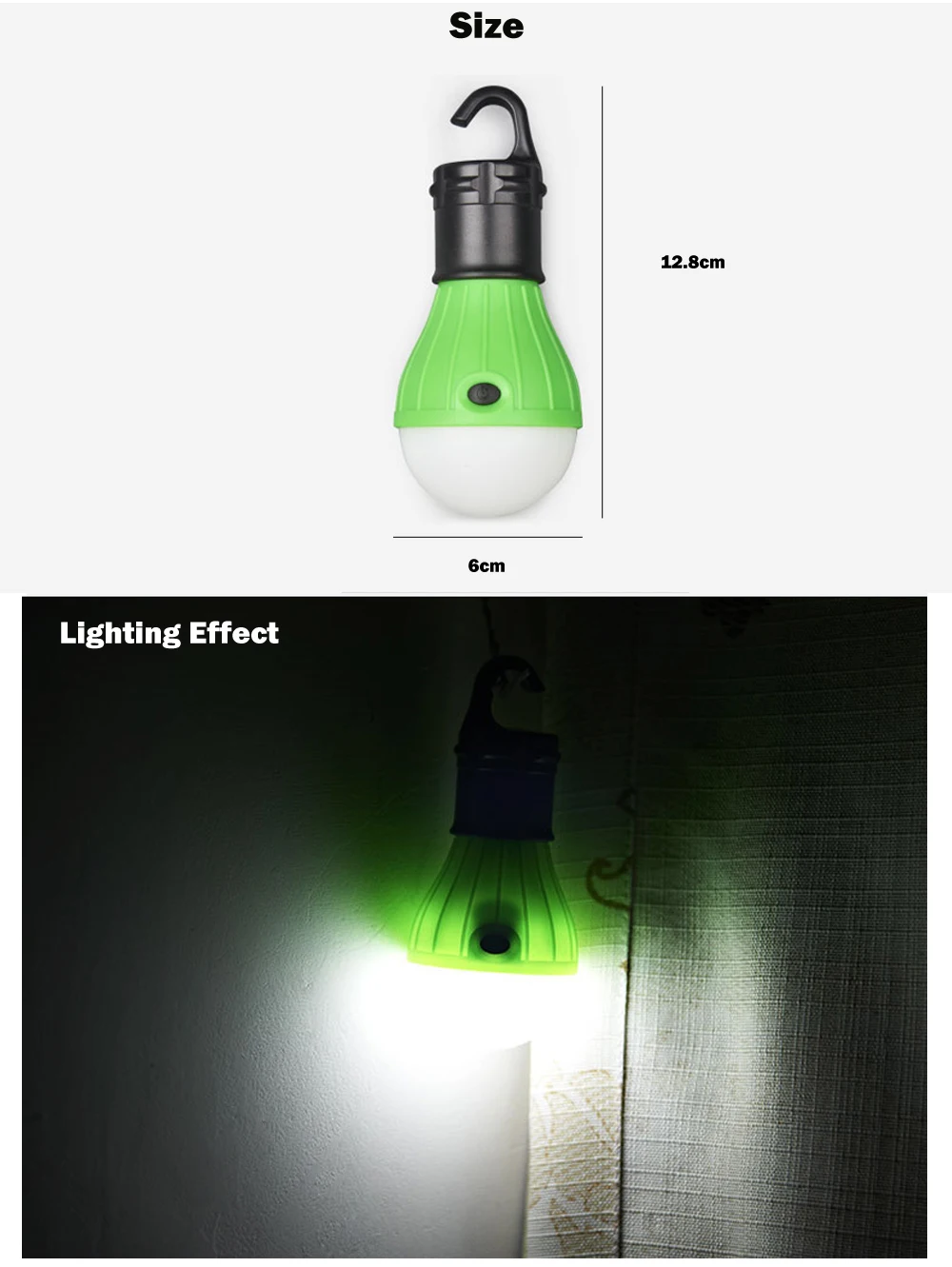 Outdoor Hanging LED Camping Lamp Tent Night Light Bulb