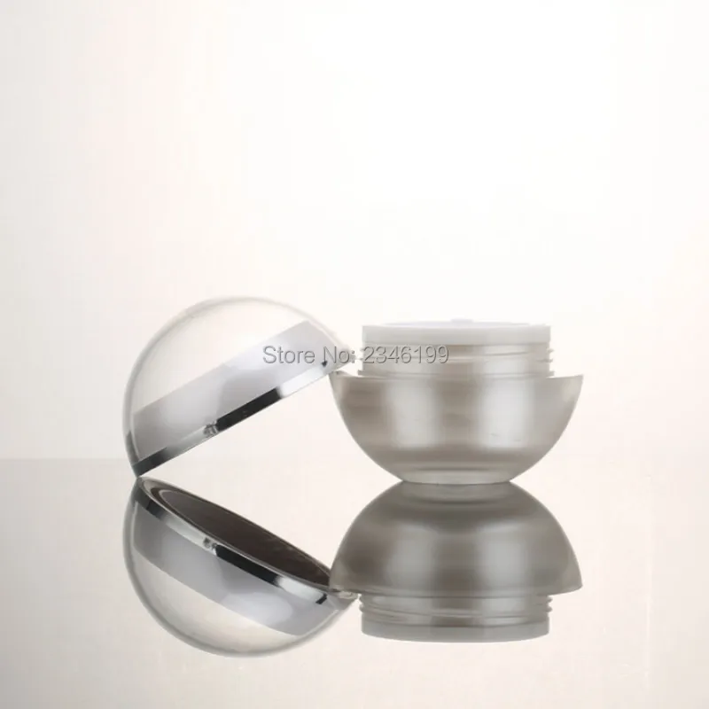 Acrylic Spherical Cream Jar 50g Liquid Foundation Water Bottle Empty Emulsion Pump Essence Bottle 100ml Cosmetic Container (9)