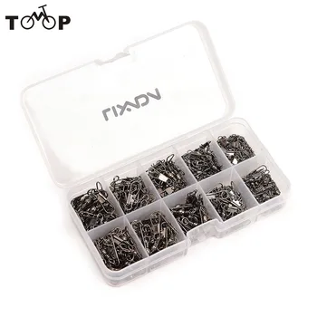 Lixada 200Pcs Swivel Solid Rings Fishing Connector Fishing Swivels Snap 5#/7#/9#/11#/13# Fishing Tools
Lixada 200Pcs Swivel Solid Rings Fishing Connector Fishing Swivels Snap 5#/7#/9#/11#/13# Fishing Tools