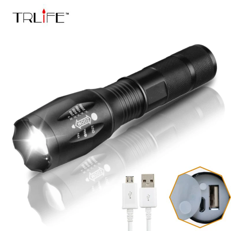 CREE XM-L T6 LED 3800LM Aluminum Torch Zoomable LED Flashlight Torch Lamp For 3XAAA or 18650 Battery
CREE XM-L T6 LED 3800LM Aluminum Torch Zoomable LED Flashlight Torch Lamp For 3XAAA or 18650 Battery
