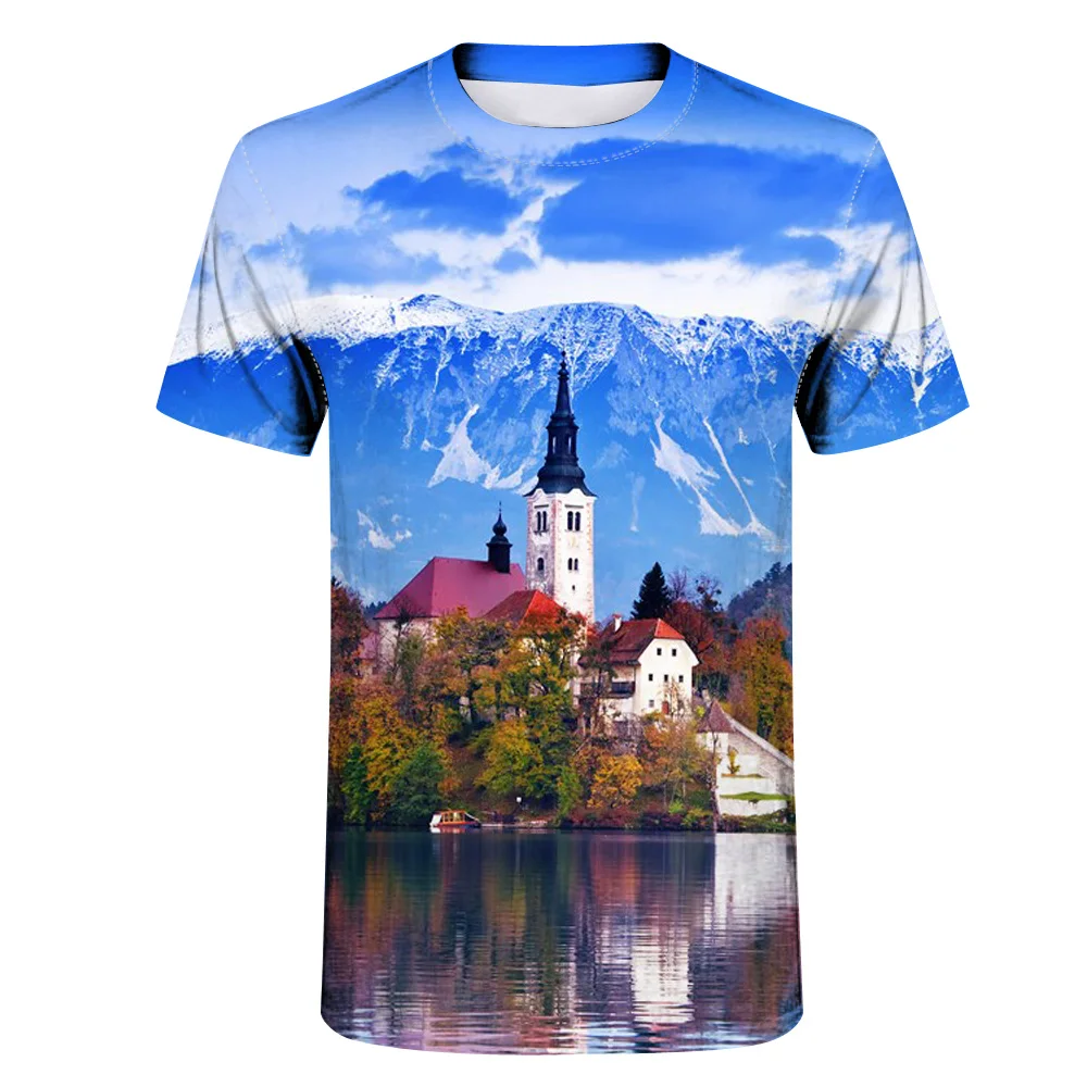 Summer casual men and women 3D t-shirt landscape maple digital printing short-sleeved T-shirt high-quality shirt large size T-sh
Summer casual men and women 3D t-shirt landscape maple digital printing short-sleeved T-shirt high-quality shirt large size T-sh