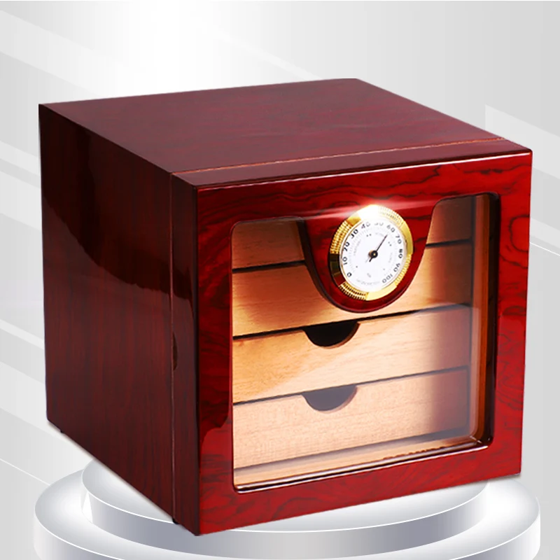 COHIBA Cigar Humidor High Glossy Piano Finish Wooden Cuban Cigar Cabinet Humidor Storage Box W/ 4 Drawers%Hygrometer Humidifier
COHIBA Cigar Humidor High Glossy Piano Finish Wooden Cuban Cigar Cabinet Humidor Storage Box W/ 4 Drawers%Hygrometer Humidifier