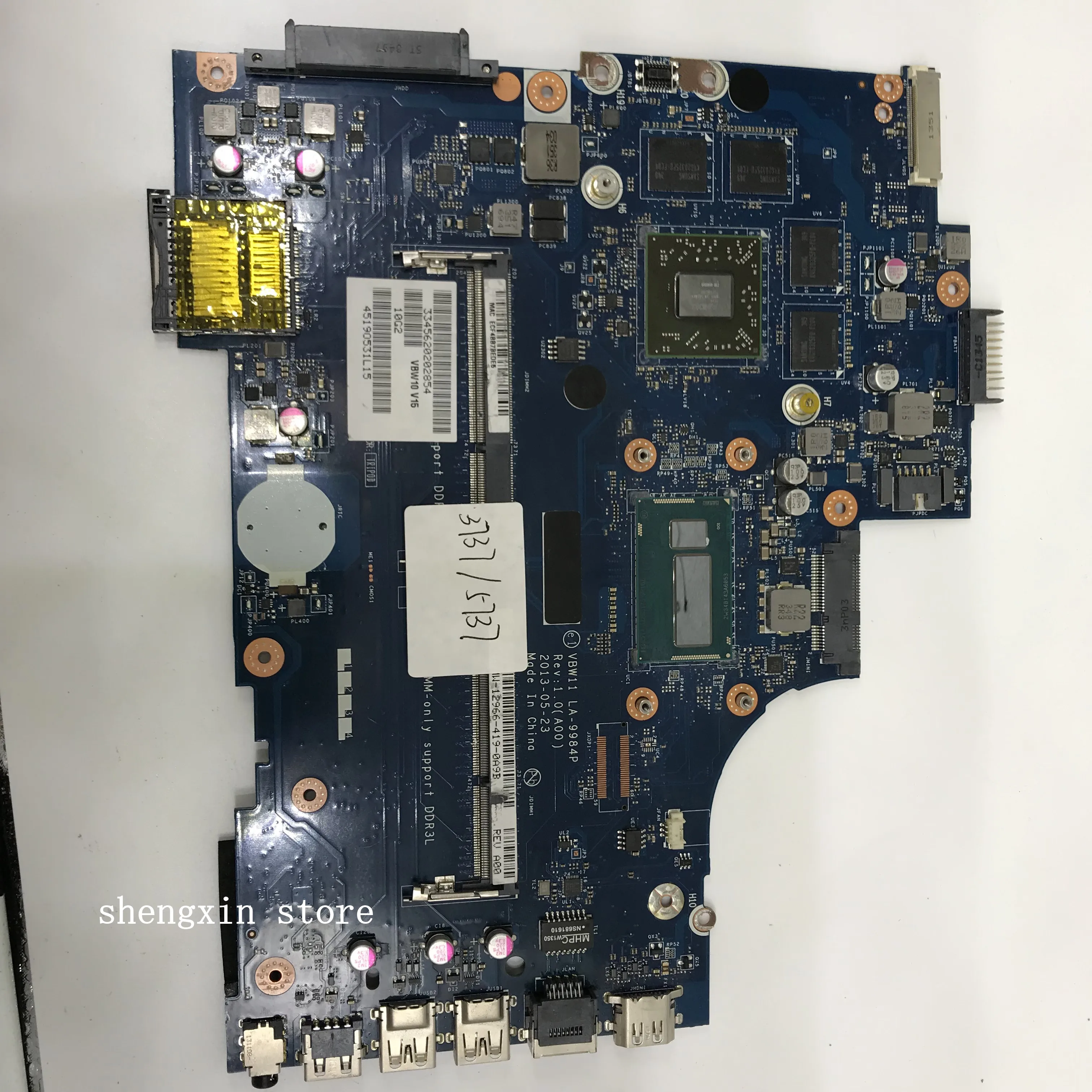 For Dell Inspiron 17R 5737 3737 Laptop Motherboard SR16Z I7-4500U R9 M200X graphics VBW11 LA-9984P CN-0DYFMW 0DYFMW Mainboard
For Dell Inspiron 17R 5737 3737 Laptop Motherboard SR16Z I7-4500U R9 M200X graphics VBW11 LA-9984P CN-0DYFMW 0DYFMW Mainboard