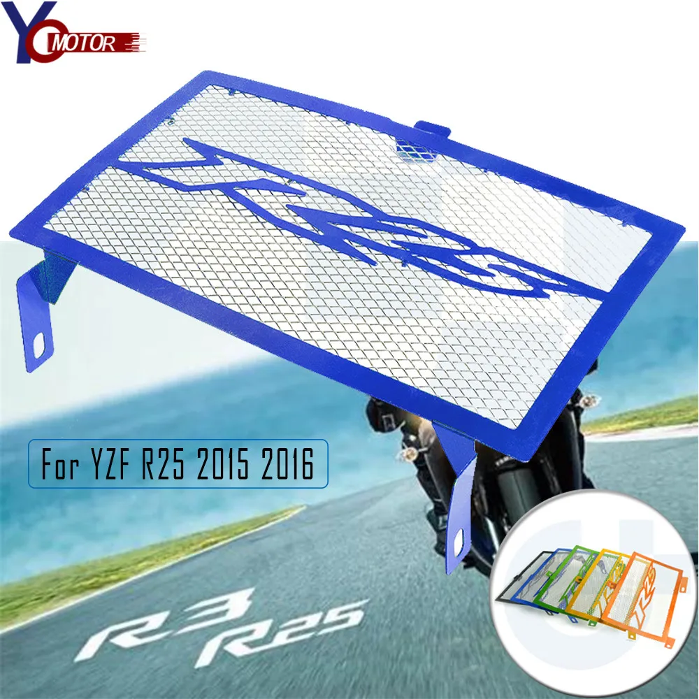 For Yamaha YZF R25 2015 YZF-R25 2016 Motorcycle Radiator Grille Guard Gill Cover Protector Protection motorbike accessories CNC
For Yamaha YZF R25 2015 YZF-R25 2016 Motorcycle Radiator Grille Guard Gill Cover Protector Protection motorbike accessories CNC