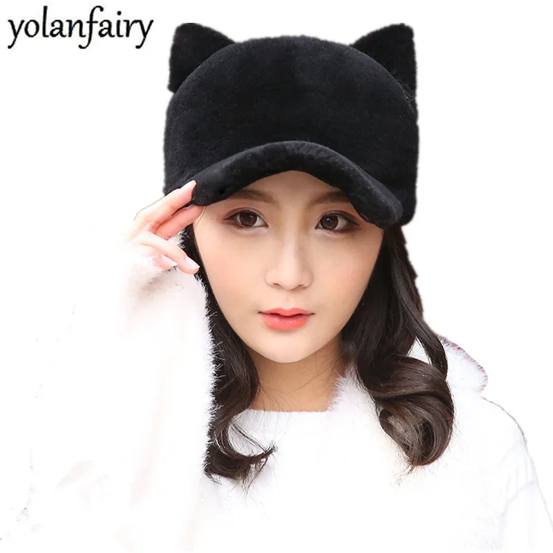 Winter Hats for Women Sheep Shearling Fur Caps Women Cat Ear Streetwear Hats Girl's Autumn Baseball Cap Gorras Para Hombre MY809
Winter Hats for Women Sheep Shearling Fur Caps Women Cat Ear Streetwear Hats Girl's Autumn Baseball Cap Gorras Para Hombre MY809