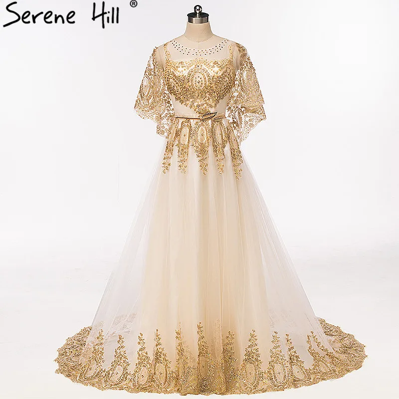 New Sleeveless Shawl Yarn A-Line Evening Dresses Crystal Pearls Tulle Evening Party Dress 2019 Serene Hill HA2071
New Sleeveless Shawl Yarn A-Line Evening Dresses Crystal Pearls Tulle Evening Party Dress 2019 Serene Hill HA2071
