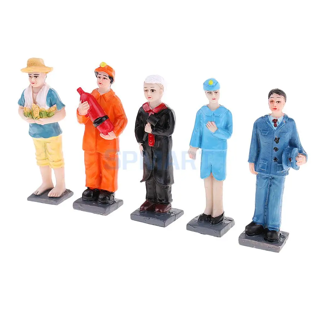 DIY Sand Resin Profession Character Statues Action Figure Decorative Figurine Layout