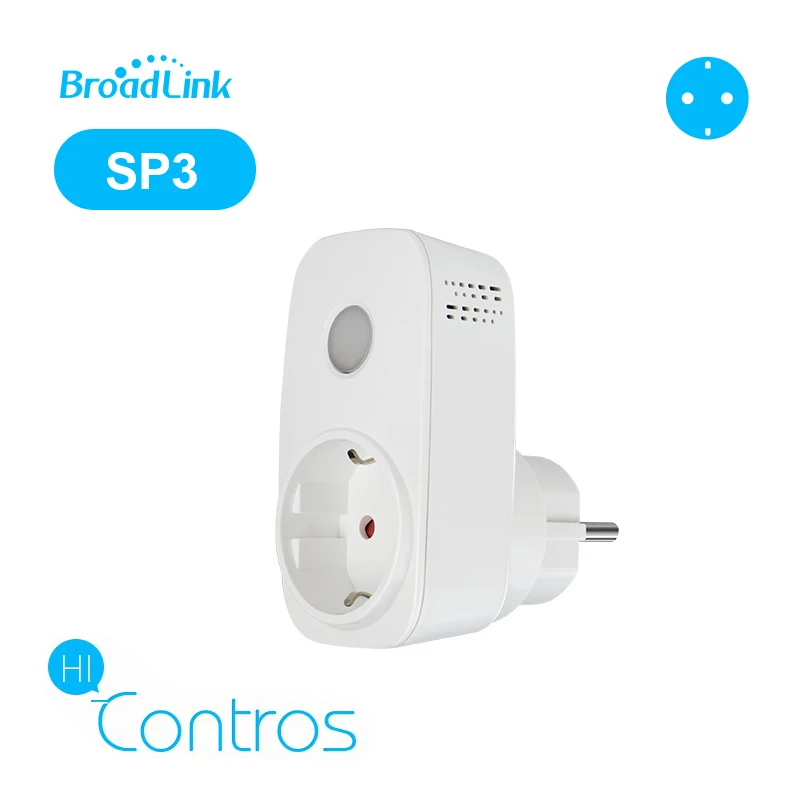 Broadlink SP3 Sp cc,EU socket,Smart wifi Power plug outlet,16A+timer,Wireless Control Home Automation Power Supply Plug
Broadlink SP3 Sp cc,EU socket,Smart wifi Power plug outlet,16A+timer,Wireless Control Home Automation Power Supply Plug