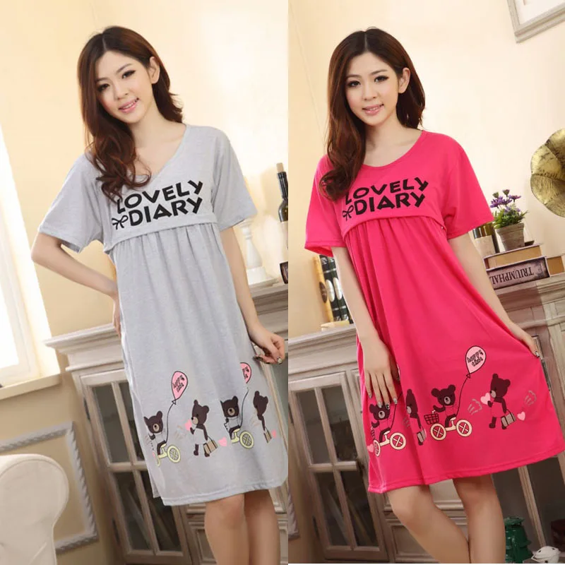 New clothes for pregnant women Large Bear breastfeeding clothing Maternity Dresses pregnancy clothes Summer Cotton Sleep Wear
New clothes for pregnant women Large Bear breastfeeding clothing Maternity Dresses pregnancy clothes Summer Cotton Sleep Wear