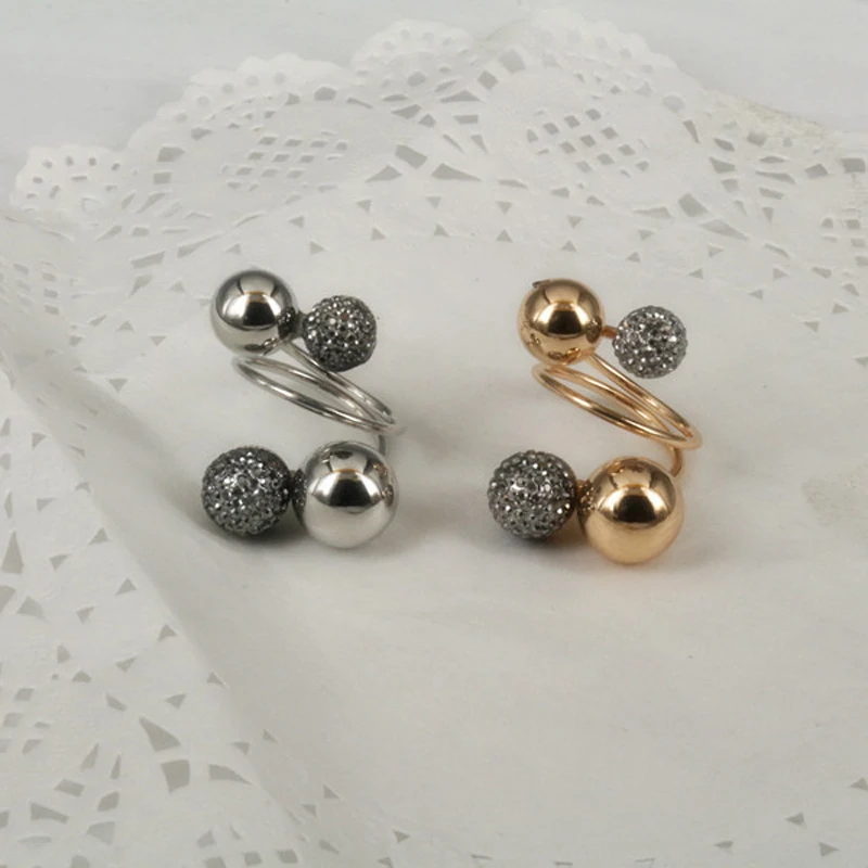 Sale 1PC Women Personality Adjustable Silvery Golden Resin Ball Little Golden Beans Rings Fashion Jewelry
Sale 1PC Women Personality Adjustable Silvery Golden Resin Ball Little Golden Beans Rings Fashion Jewelry