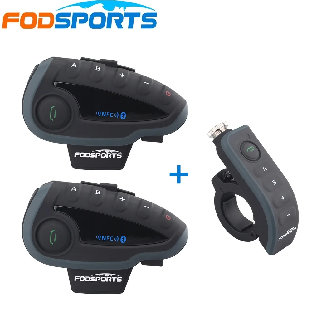2 pcs Fodsports V8 Intercom Host+1 Remote Controller,motorcycle bluetooth intercom headset with NFC FM support 5 riders talking
2 pcs Fodsports V8 Intercom Host+1 Remote Controller,motorcycle bluetooth intercom headset with NFC FM support 5 riders talking