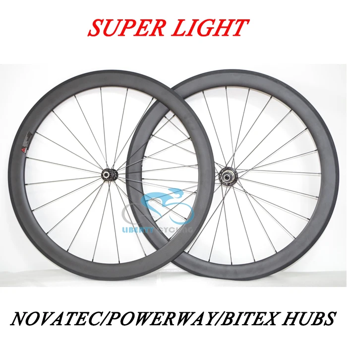 DEERACE 1159g Superlite 50mm 700c Carbon Tubular Road Bicycle Wheels 23mm Wide Bike Wheelset with Novatec/ Powerway/ BITEX Hubs
DEERACE 1159g Superlite 50mm 700c Carbon Tubular Road Bicycle Wheels 23mm Wide Bike Wheelset with Novatec/ Powerway/ BITEX Hubs