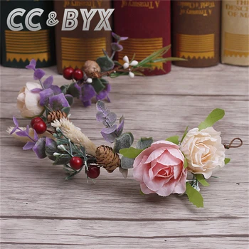 CC&BYX Romantic Flowers Crown Tiaras For Women Wedding Party Hairbands Handmade Bridal Hair Accessories Fashion Jewelery 9683 
CC&BYX Romantic Flowers Crown Tiaras For Women Wedding Party Hairbands Handmade Bridal Hair Accessories Fashion Jewelery 9683