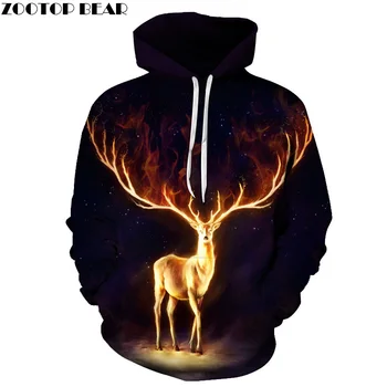 Deer Black Hoodies 3D Printed Sweatshirts Men Women Tracksuits Boy Pullover Fashion Outwear Male Coats Autumn Winter Brand
Deer Black Hoodies 3D Printed Sweatshirts Men Women Tracksuits Boy Pullover Fashion Outwear Male Coats Autumn Winter Brand