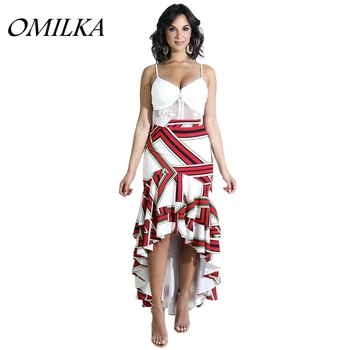 OMILKA 2019 Summer Women Mid Waist Geometrical Printed Ruffle Hi Low Skirt Sexy Red Club Party Front Short Back Long Skirts
OMILKA 2019 Summer Women Mid Waist Geometrical Printed Ruffle Hi Low Skirt Sexy Red Club Party Front Short Back Long Skirts
