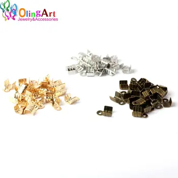 OlingArt 60pcs/lot Silver plated Metal Cord End Crimps Bead Caps Crimp Fastener Clasps DIY Jewelry making Necklace Accessories
OlingArt 60pcs/lot Silver plated Metal Cord End Crimps Bead Caps Crimp Fastener Clasps DIY Jewelry making Necklace Accessories