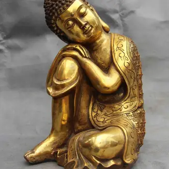Chinese Buddhism Temple Copper Bronze Sleep Meditation Shakyamuni Buddha Statue
Chinese Buddhism Temple Copper Bronze Sleep Meditation Shakyamuni Buddha Statue