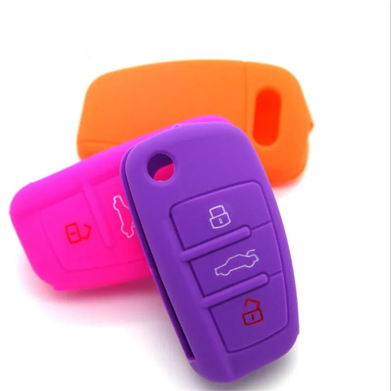 Free Shipping New Car Silicone Creative Skin Key Cover Button Flip Remote Key Shell Silicone Cover For Audi A3 A4 A6 A8
Free Shipping New Car Silicone Creative Skin Key Cover Button Flip Remote Key Shell Silicone Cover For Audi A3 A4 A6 A8