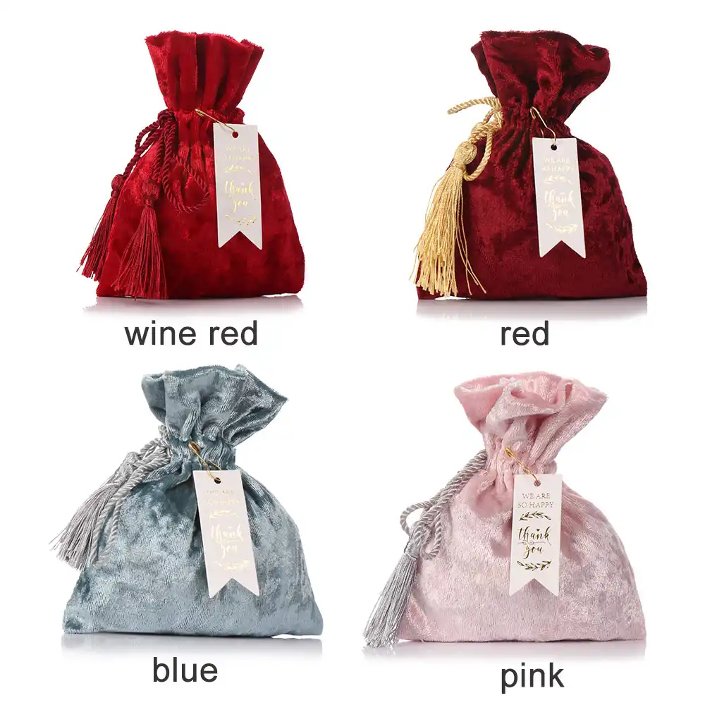 velvet bag red velvet bags drawstring gift bags candy pouches