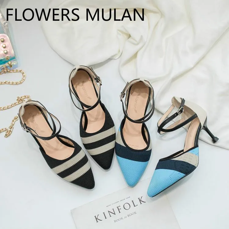 Mixed Color Stretch Fabric Women Pumps Women Shoes Pointed Cover Heels Gladiators Shallow Stiletto Ladies High Heels Zapatos
Mixed Color Stretch Fabric Women Pumps Women Shoes Pointed Cover Heels Gladiators Shallow Stiletto Ladies High Heels Zapatos