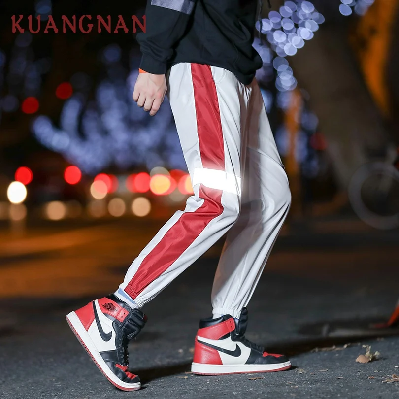 KUANGNAN Reflective Streetwear Ankle-Length Pants Men Hip Hop Harem Pants Men 2018 Joggers Trousers Men Pants Casual XXXL
KUANGNAN Reflective Streetwear Ankle-Length Pants Men Hip Hop Harem Pants Men 2018 Joggers Trousers Men Pants Casual XXXL