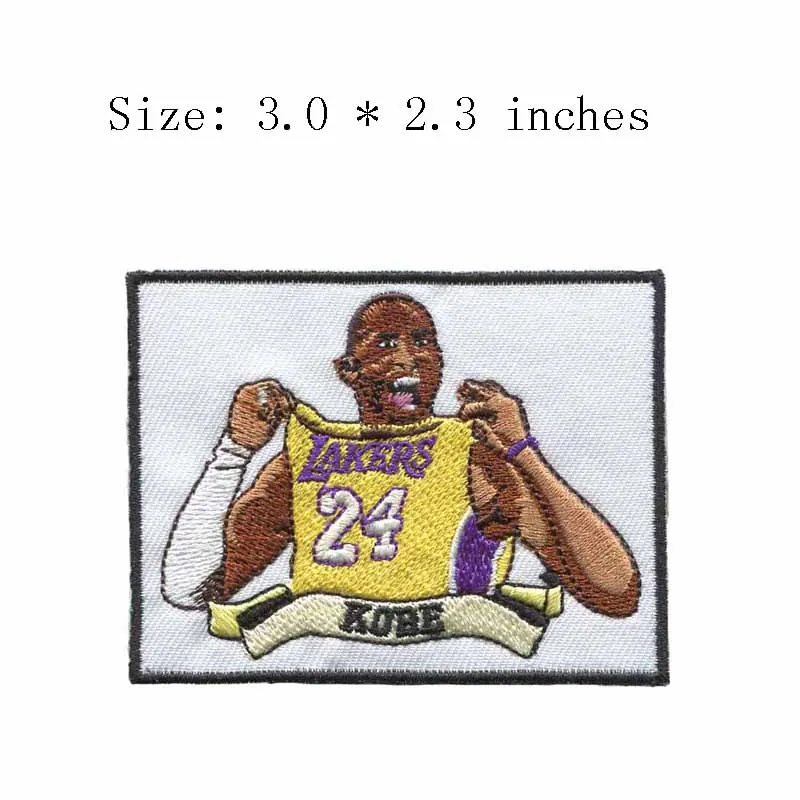 Kobe whoop embroidery patch 3.0" wide /game patch/for wholesale/Popular | Дом и сад