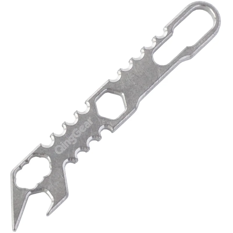 QingGear Titanium TC4 Multi Mini Keychain Wrench Pry Tool Bottle Opener Box Opener EDC Pocket Spanner Crowbar Hex Screwdriver
QingGear Titanium TC4 Multi Mini Keychain Wrench Pry Tool Bottle Opener Box Opener EDC Pocket Spanner Crowbar Hex Screwdriver