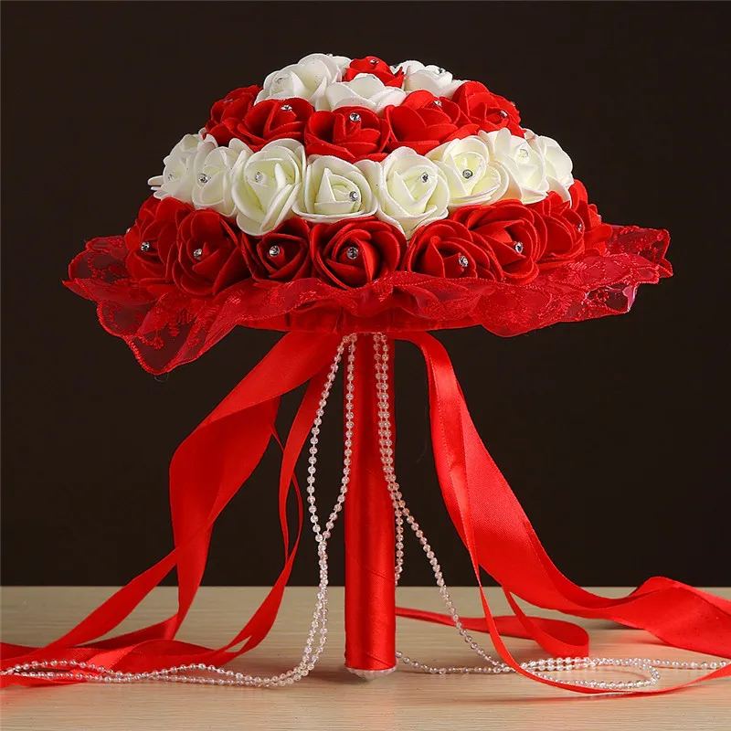 Handmade Artificial Wedding Bouquet Flower Bridal Bouquet for Wedding Decoration flores bride's holding flower
Handmade Artificial Wedding Bouquet Flower Bridal Bouquet for Wedding Decoration flores bride's holding flower