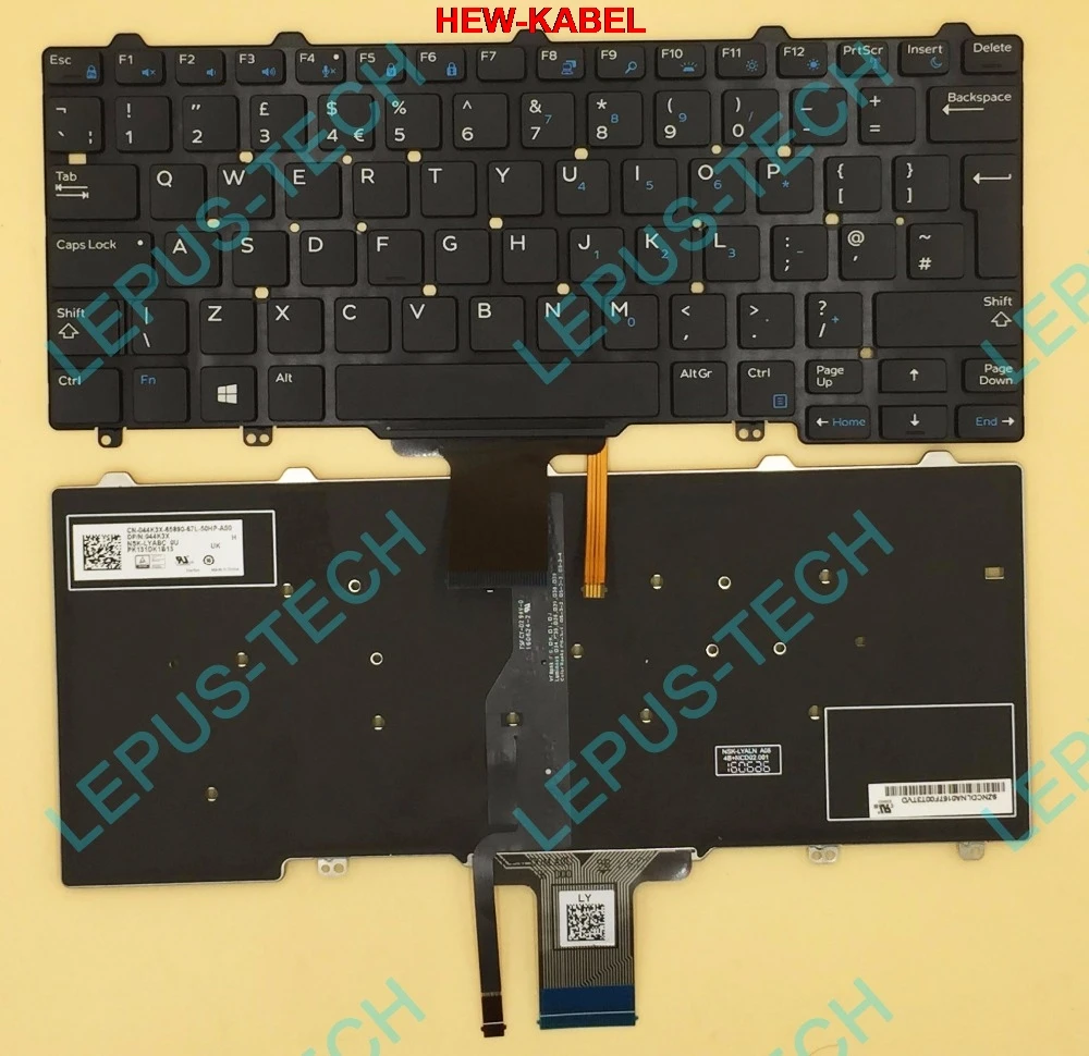 Original UK Keyboard for DELL XPS 12 9250 E7270 E5270 E5250 E7250 E7275 3150 3160 keyboard with backlight 9Z.NDCBC.A0U NSK-LYABC
Original UK Keyboard for DELL XPS 12 9250 E7270 E5270 E5250 E7250 E7275 3150 3160 keyboard with backlight 9Z.NDCBC.A0U NSK-LYABC