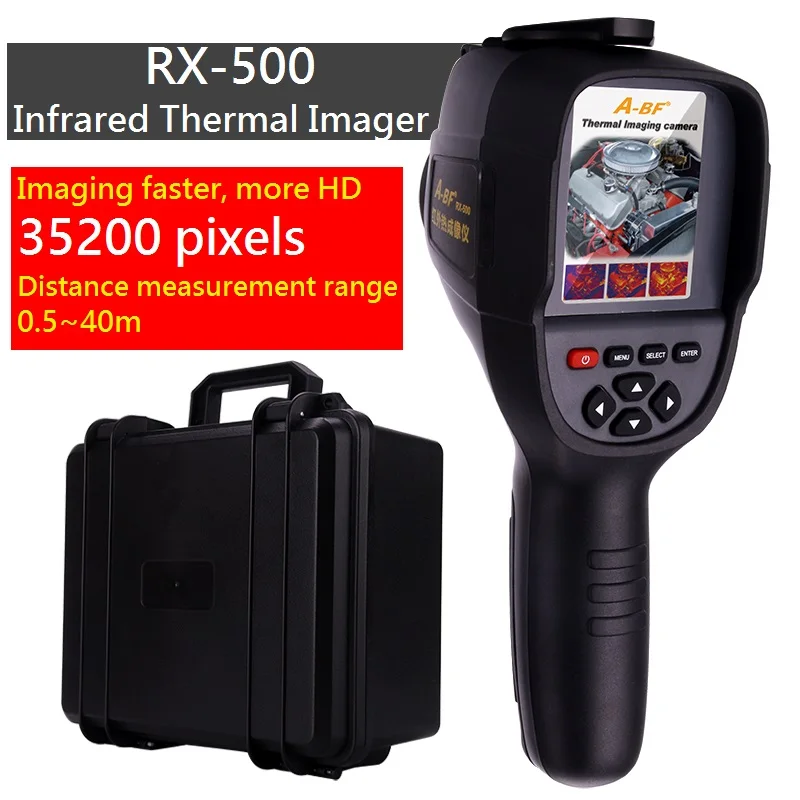 A-BF RX-300 RX-500 Portable Infrared Thermometer Handheld Thermal Imaging Camera as the same function as HT-02 HT-18
A-BF RX-300 RX-500 Portable Infrared Thermometer Handheld Thermal Imaging Camera as the same function as HT-02 HT-18