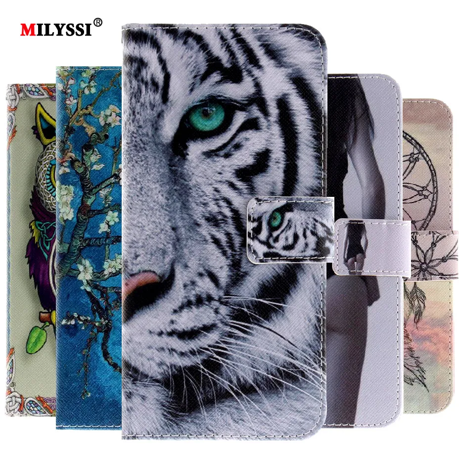 Чехол для телефона MILYSSI huawei Y5 Prime 2018 из искусственной кожи силиконовый флип