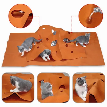 Cat Play Toy Mat Training Bite Food Playing Game Pad For Cat Small Pet Activity Scratching Mat Functional DIY Cat Blanket Toy
Cat Play Toy Mat Training Bite Food Playing Game Pad For Cat Small Pet Activity Scratching Mat Functional DIY Cat Blanket Toy