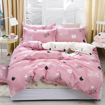 Fashion Cat Bedding Sets Simple Style Duvet Cover Flat Sheet Bedding Set Winter Full King Single Queen Set 2019 
Fashion Cat Bedding Sets Simple Style Duvet Cover Flat Sheet Bedding Set Winter Full King Single Queen Set 2019