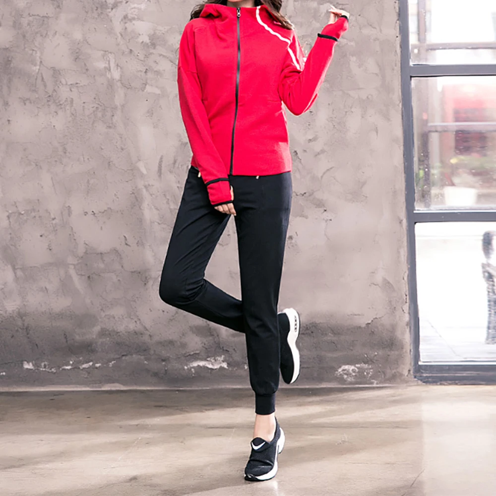 Cotton Women Tracksuit Yoga Set Loose Sports Jacket Sweatshirt Sports Jacket Harem Pants Gym Fitness Running Jog Set Sportswear
Cotton Women Tracksuit Yoga Set Loose Sports Jacket Sweatshirt Sports Jacket Harem Pants Gym Fitness Running Jog Set Sportswear