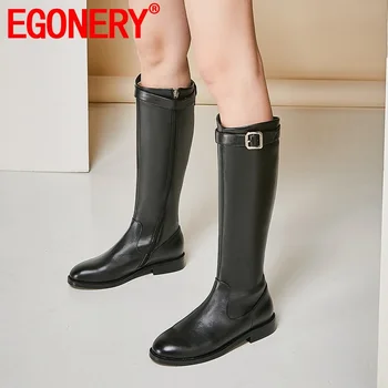 EGONERY fashion new Knight boots woman high boots autumn winter knee length boots 2019 leather casual date low square heel shoes
EGONERY fashion new Knight boots woman high boots autumn winter knee length boots 2019 leather casual date low square heel shoes